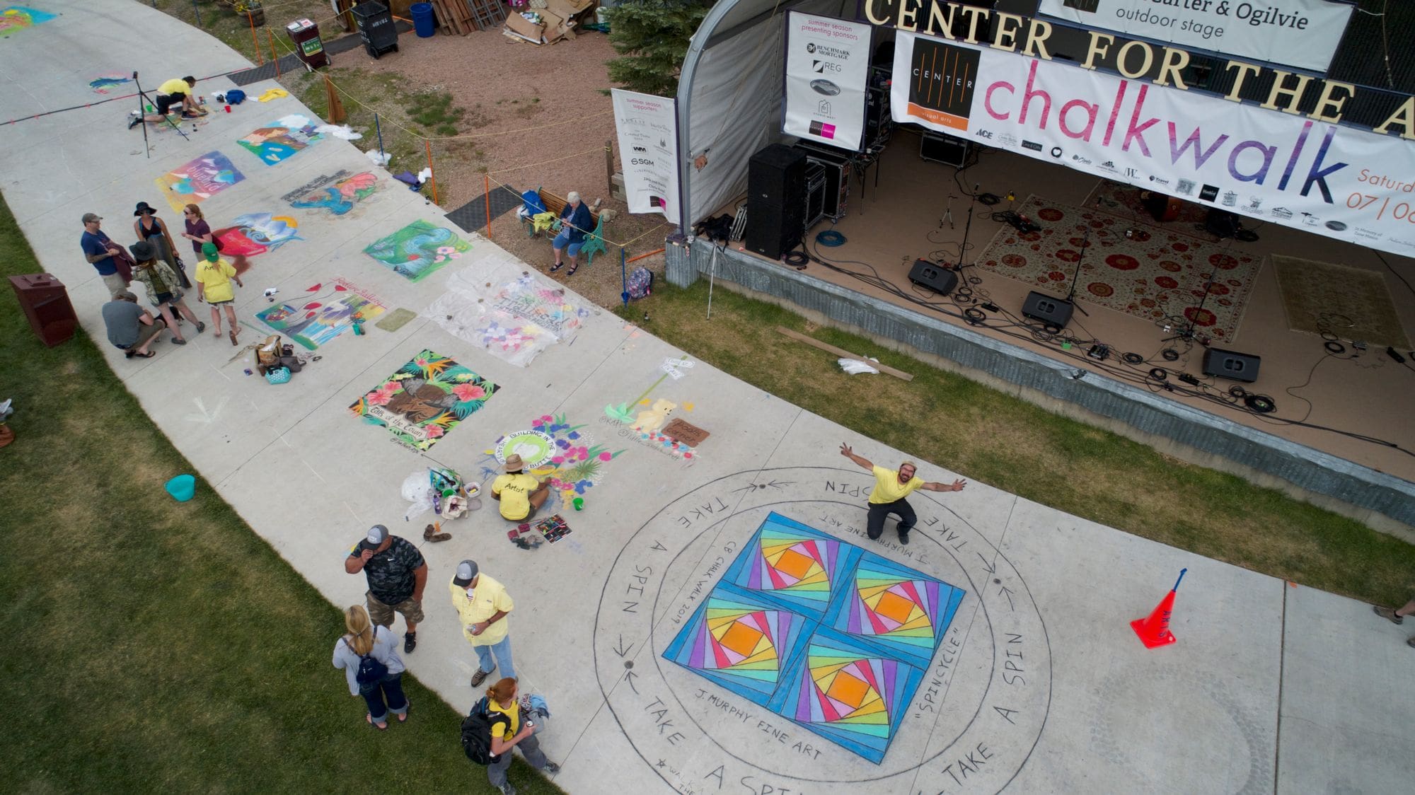 chalk walk Center for the Arts Crested Butte