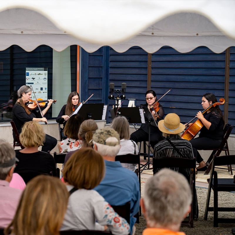 Summer Classics in the Courtyard Grand Valley String Quartet Center