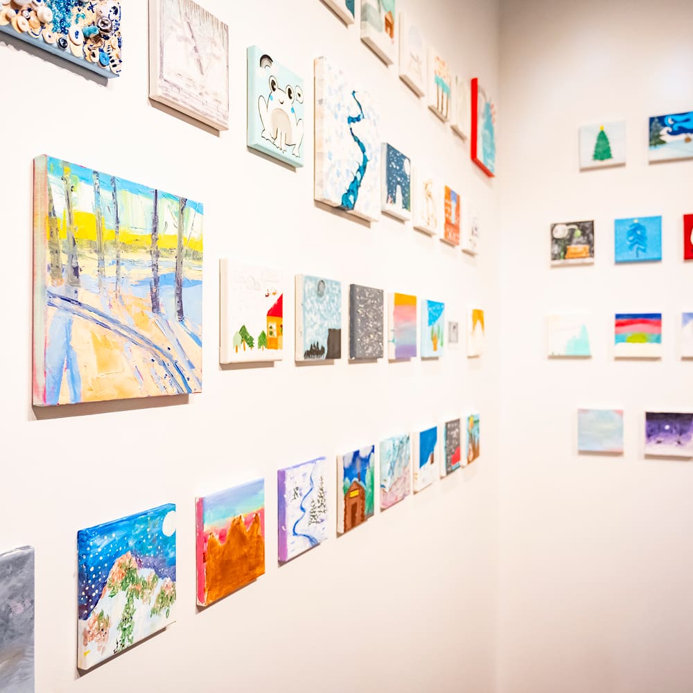 Small Wonders: A Community 6×6 Exhibition Graphic
