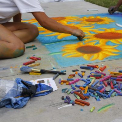 Chalkwalk at the Crested Butte Center For The Arts on Saturday, July 7, 2019. (Photo/Nathan Bilow)