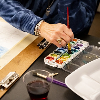 WatercolorAndWine_12-30-21_CFTA_NolanBlunck-31 (1) woman painting